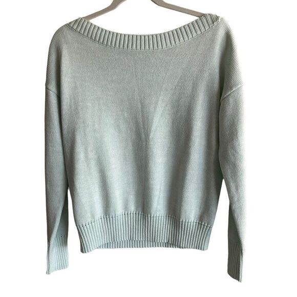 Gap Light Mint Green Sweater Size Small Boatneck - Picture 4 of 12